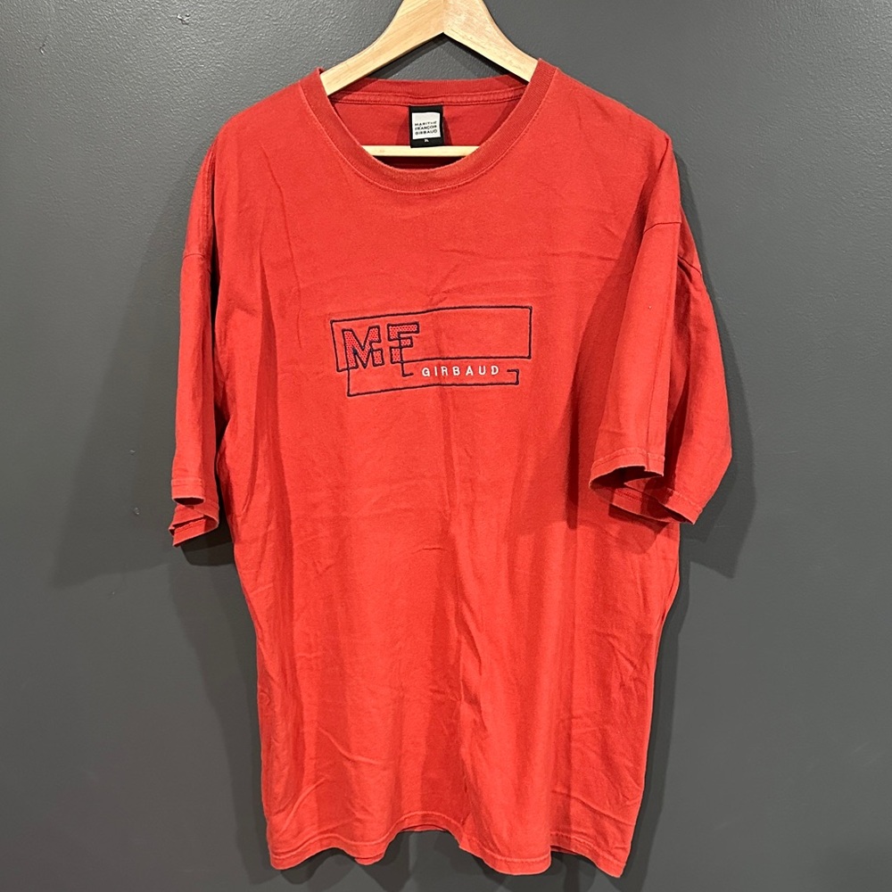 Marithe Francois Girbaud Red Short-Sleeve Logo Tee